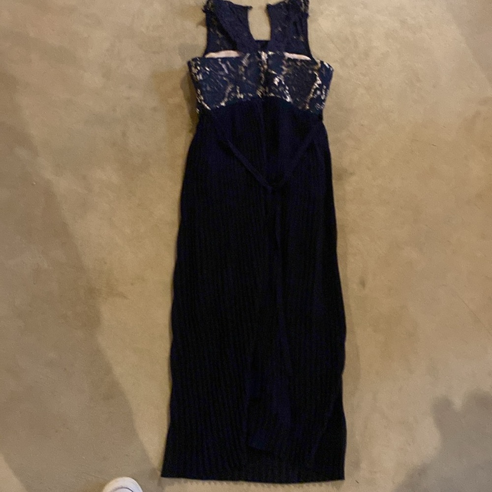Rare Editions Navy Blue Formal Kids Dress - Picture 4 of 4